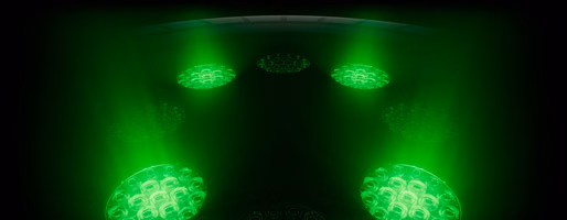Unterseite der Watch mit mehreren runden Sensoren mit grün leuchtenden LEDs