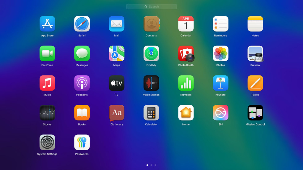 Varios iconos de aplicaciones se muestran en un formato de cuadrícula.