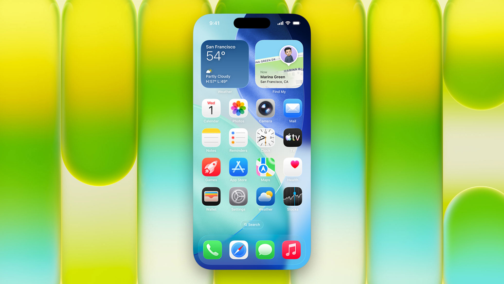 iPhone screen displayed within MacBook Neo screen