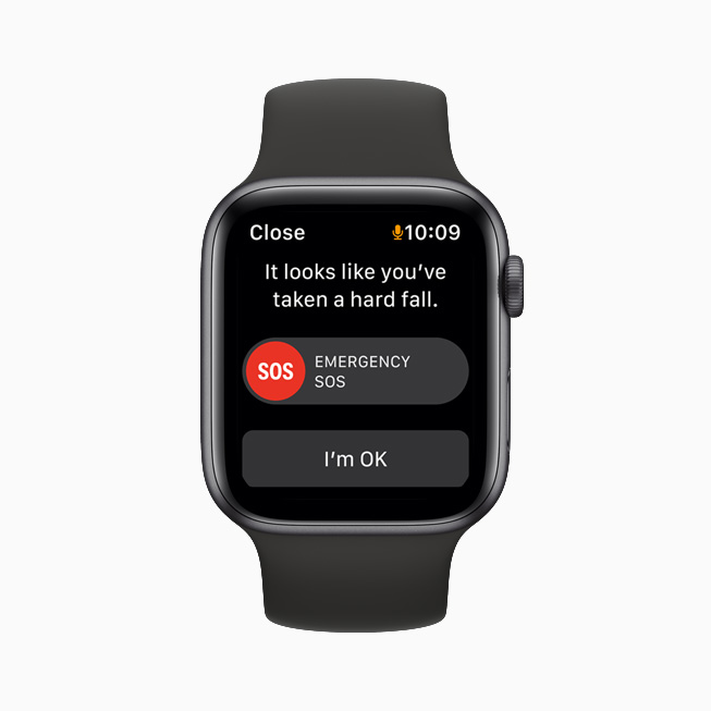 Emergency SOS screen on Apple Watch.