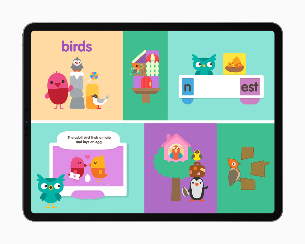 Sago Mini School displayed on iPad Pro 12.9-inch.