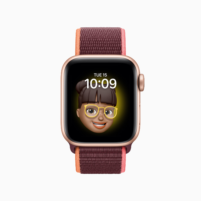 Memoji app on Apple Watch Series 6.