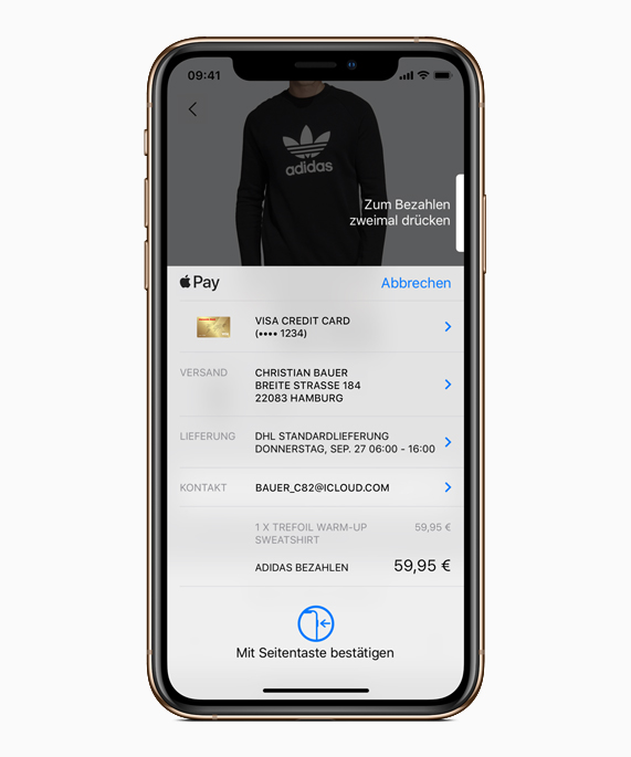 Apple Pay Informationen.