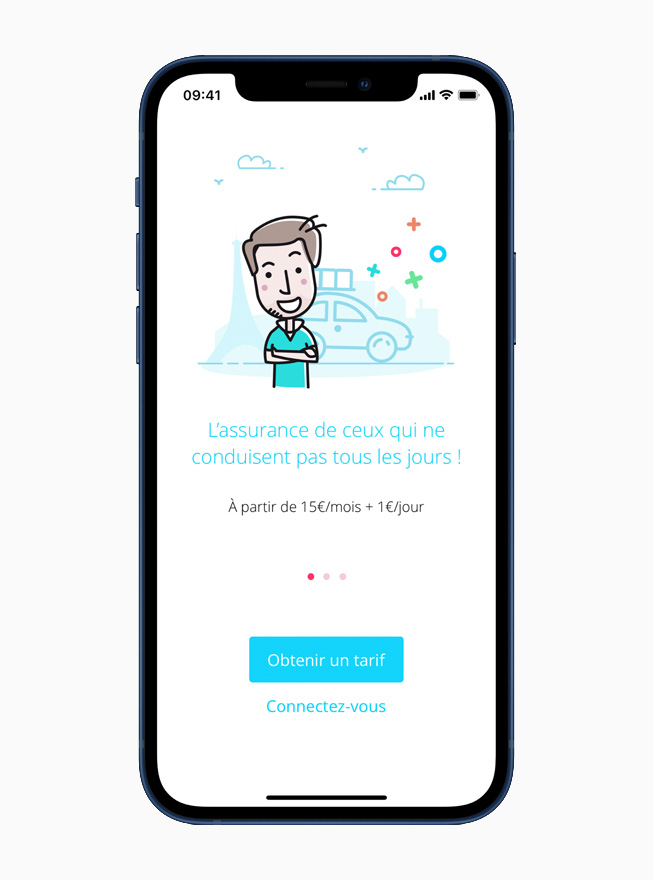 L'app Wilov sur iPhone 12.