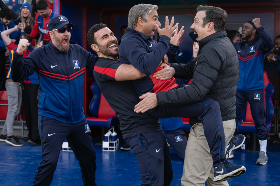 Ted Lasso on Apple TV+.