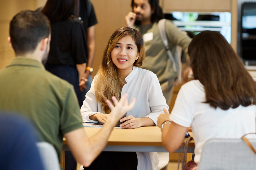 Developers collaborating at Apple Developer Center Singapore. 