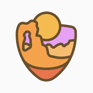 A close-up of the limited-edition Apple Watch national parks award.