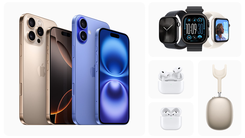 Die neuen Lineups für iPhone, Apple Watch und AirPods.