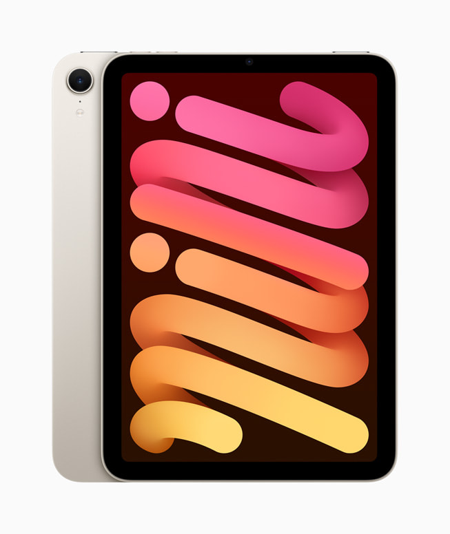 The new iPad mini is shown in starlight.