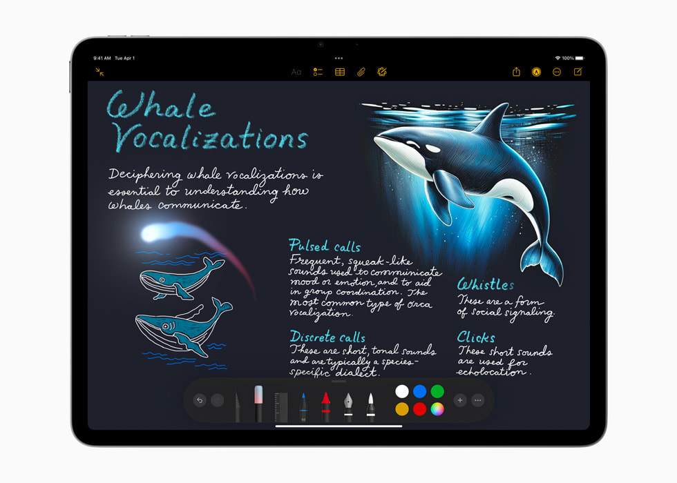 Image Wand is shown in the Notes app on iPad Air with M3.