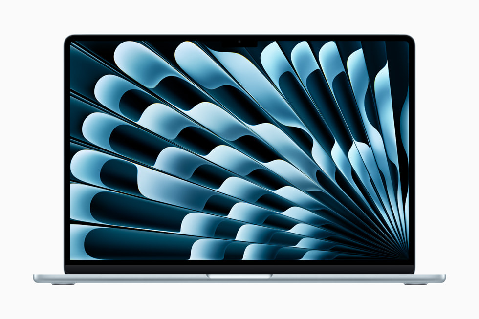 Open view of MacBook Air.