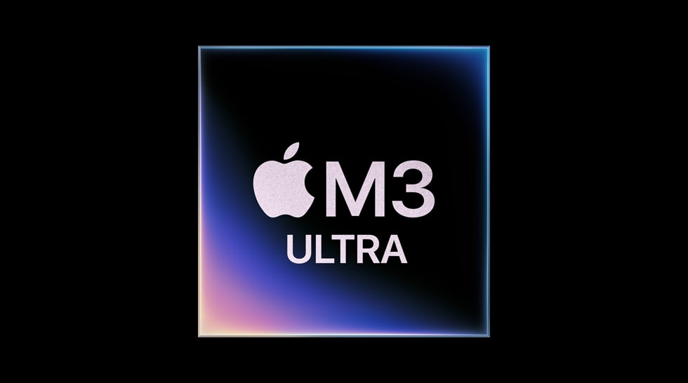 Artwork representing the M3 Ultra chip.