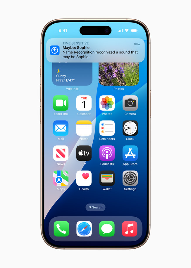 iPhone 16 Pro 展示「Name Recognition」功能。