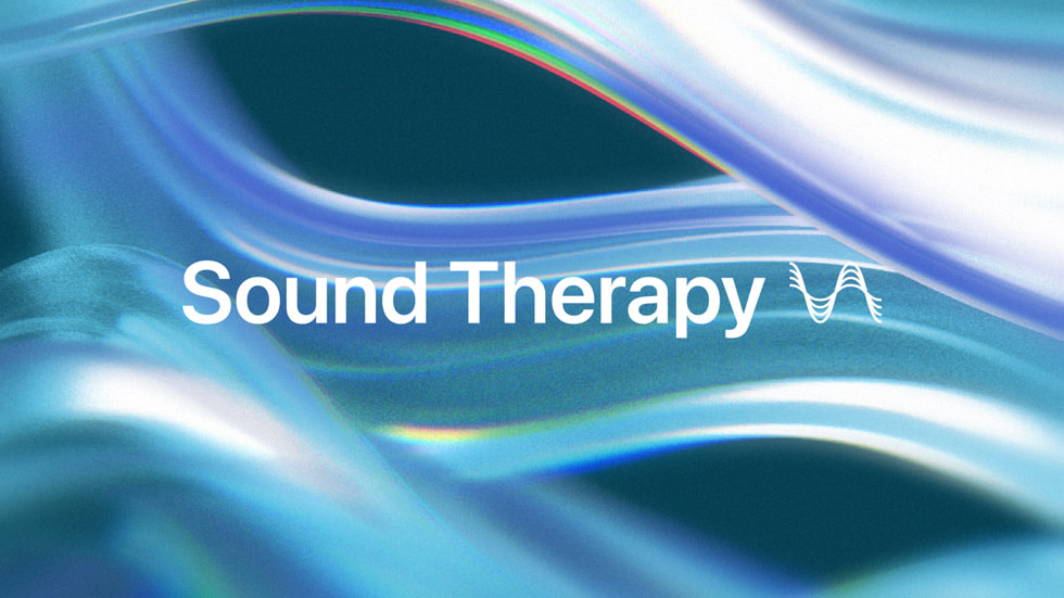 Abstract blue artwork representing Sound Therapy.