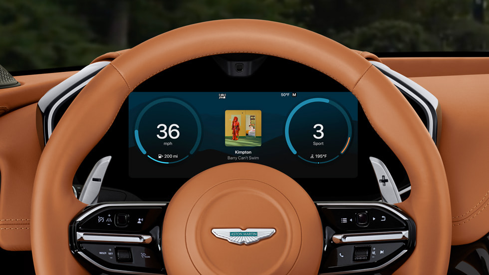 A close-up of the customizable CarPlay Ultra layout.