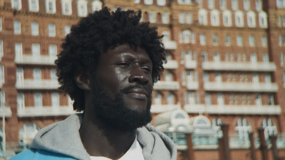 A close-up of Stormzy.