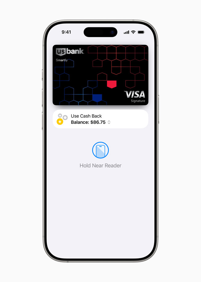 On iPhone 16 Pro, Apple Wallet shows the user their available rewards.