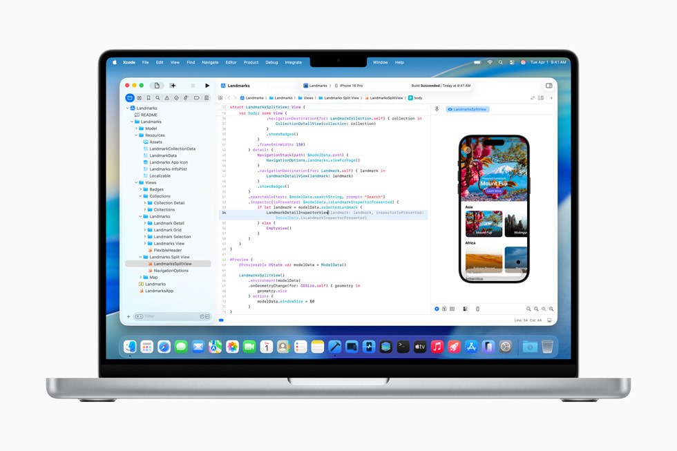 An Xcode 26 screen shown on 14-inch MacBook Pro.
