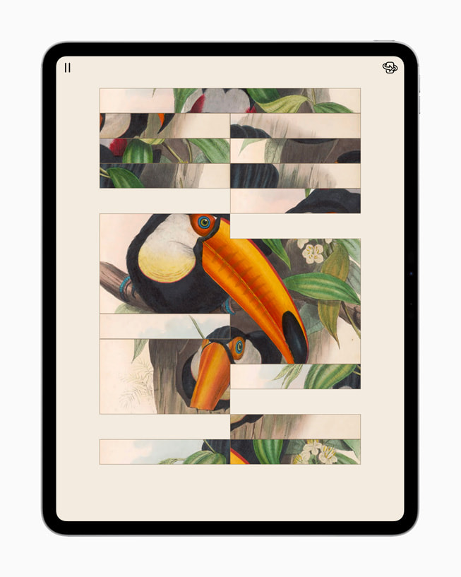 Art of Fauna displayed on iPad.