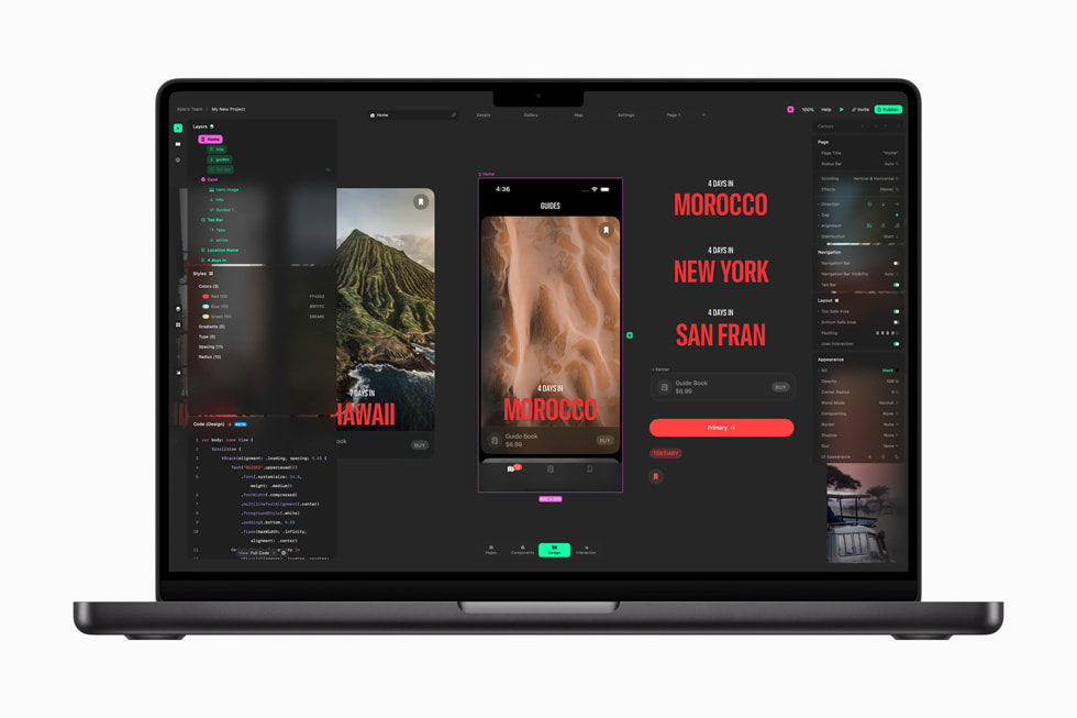 Play displayed on MacBook Pro.