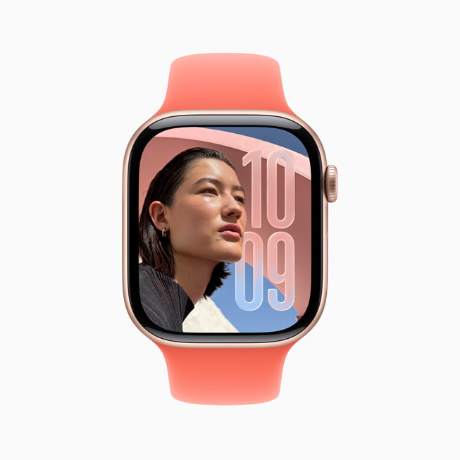 Wajah jam Foto baru ditampilkan di Apple Watch.