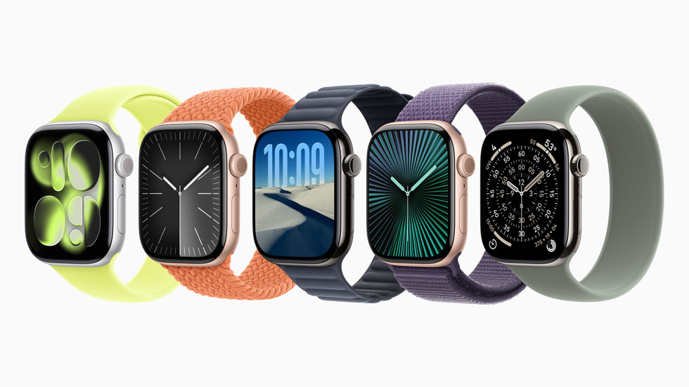 The Apple Watch Series 11 band lineup.
