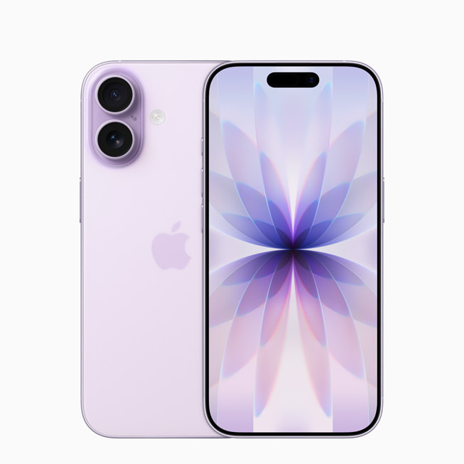 The new iPhone 17 in purple.