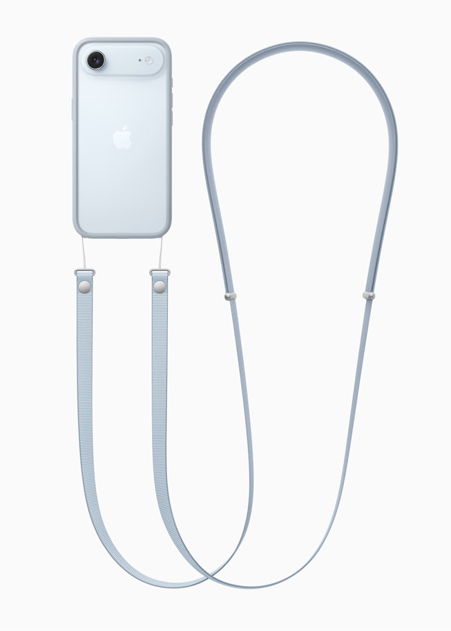 iPhone Air is shown with the new Crossbody Strap.