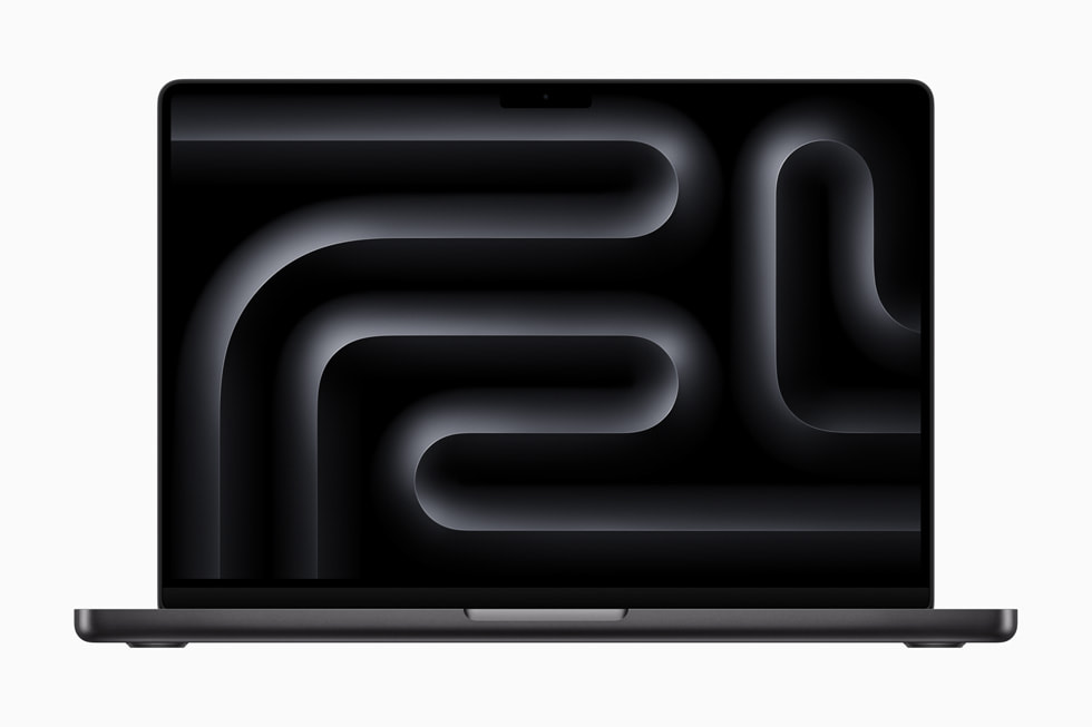 The space black 14-inch MacBook Pro.