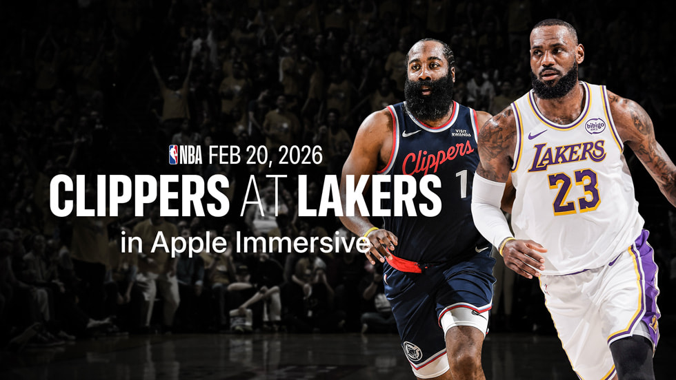 Artwork for a Spectrum Front Row game reads “Clippers at Lakers.”