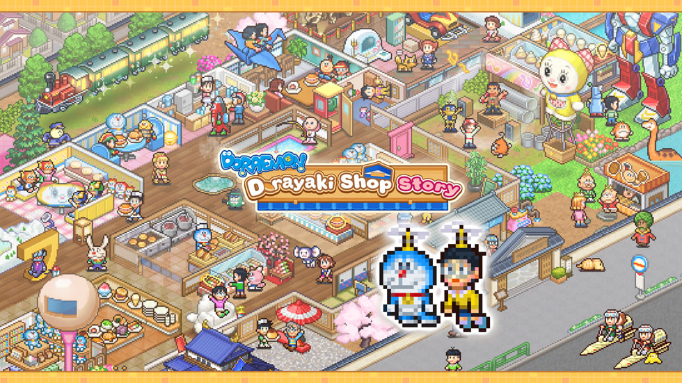 A still from Doraemon Dorayaki Shop Story+ by Kairosoft Co.