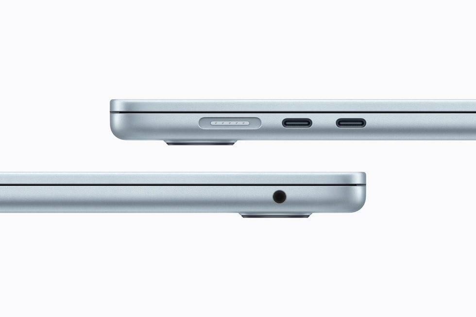 The ports are shown on two separate MacBook Air devices.
