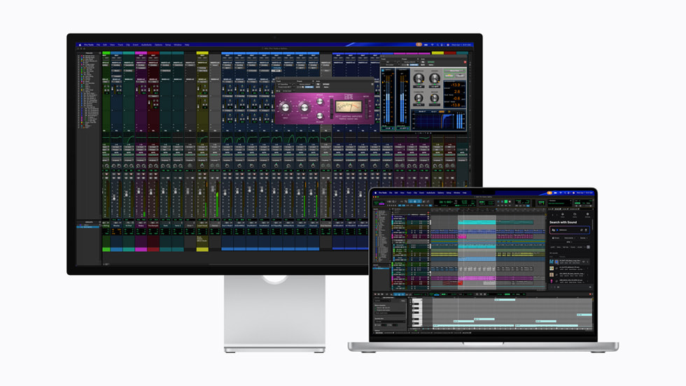Pro Tools is shown on Studio Display.