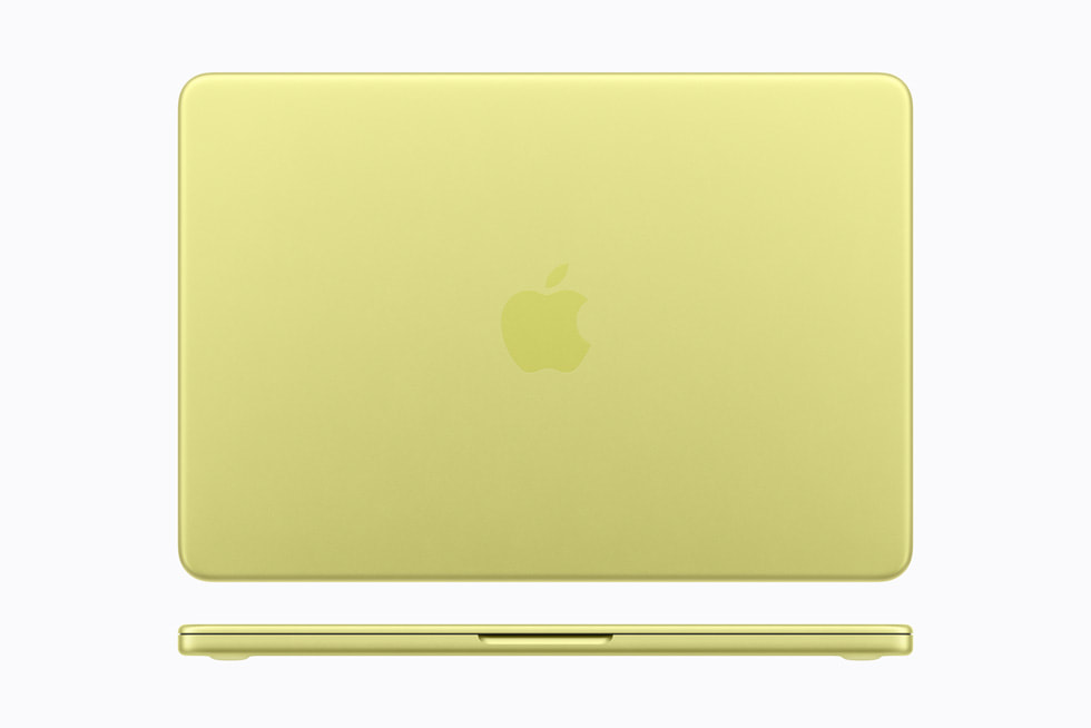 MacBook Neo en amarillo cítrico.