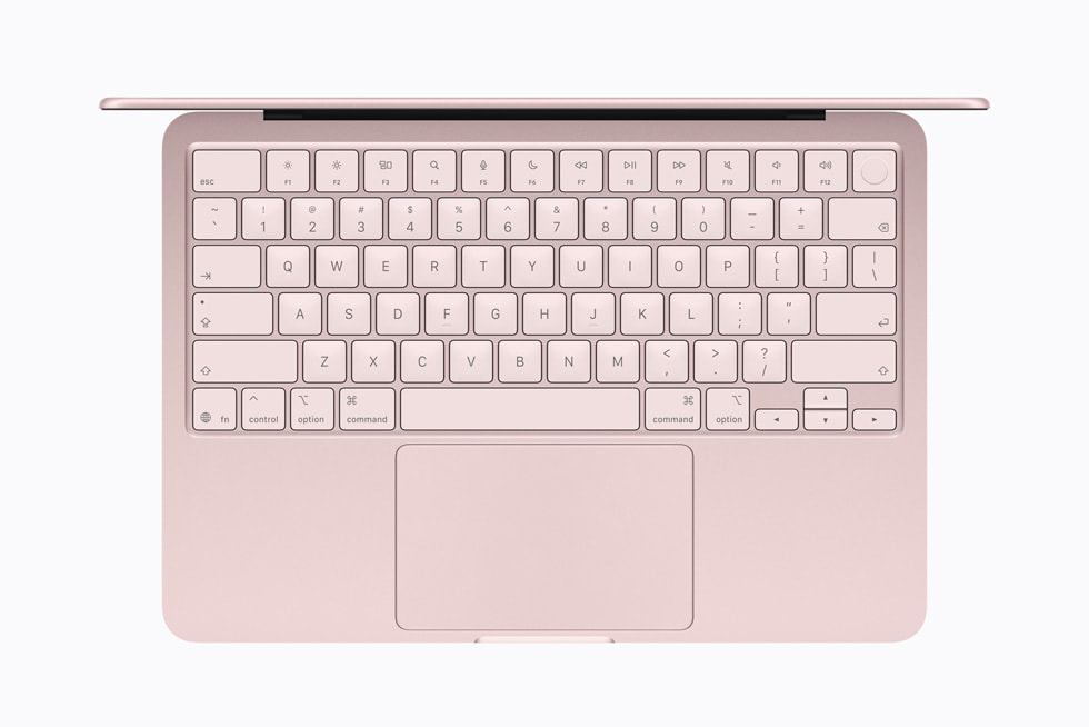 Primer plano del Magic Keyboard en la MacBook Neo.