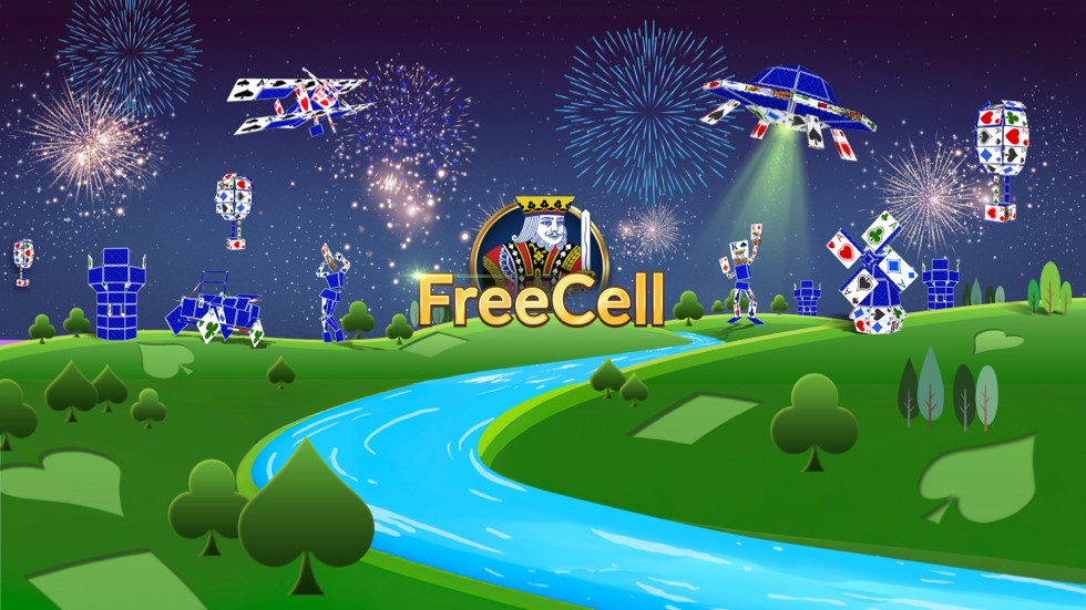 Key art for the game FreeCell Solitaire: Card Game+.