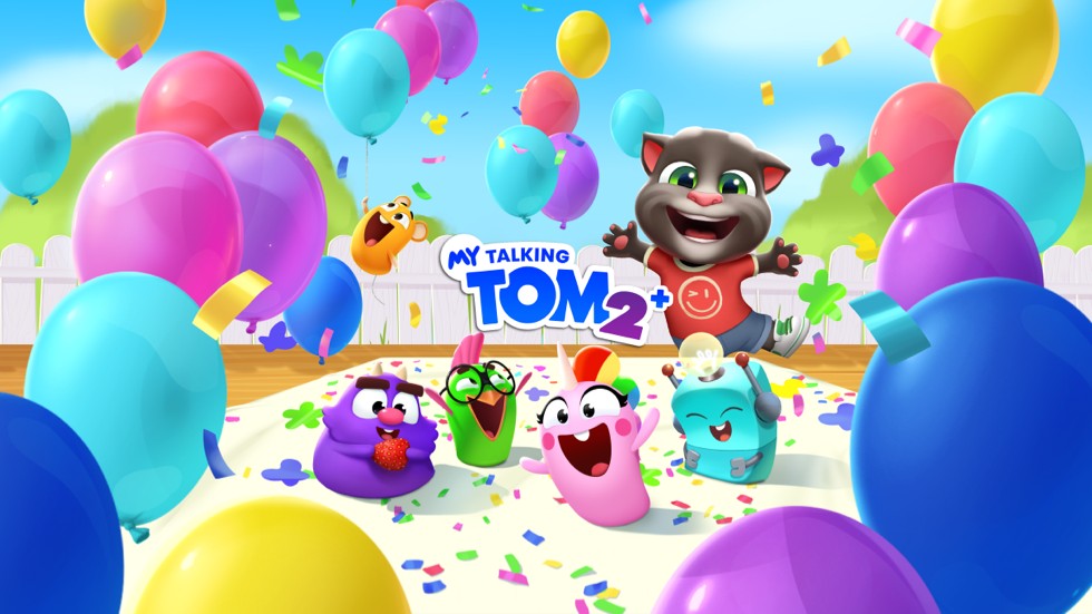 Key art for the game My Talking Tom 2+.