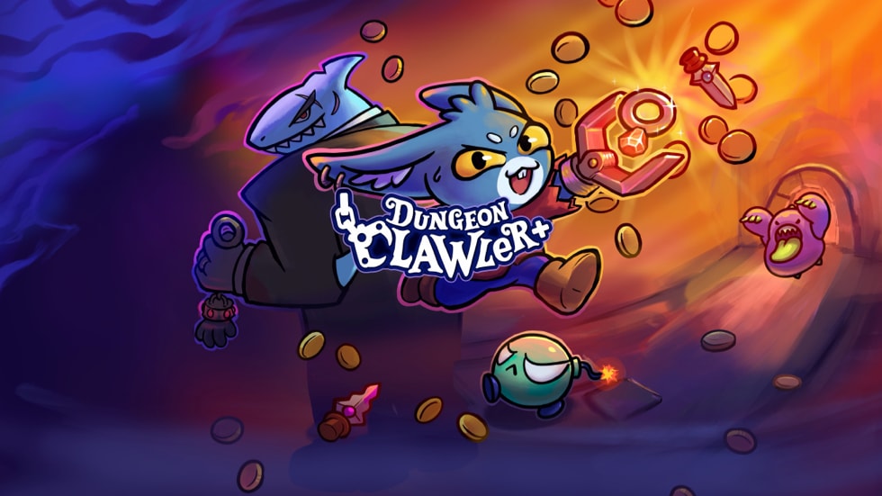 Dungeon Clawler+ key art.