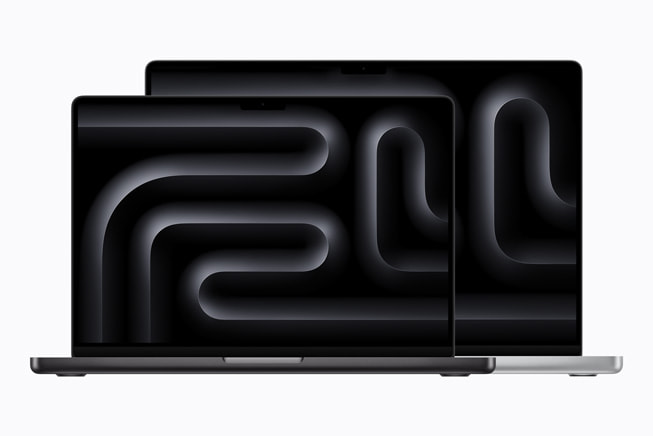 Two MacBook Pro devices are shown against a white background.