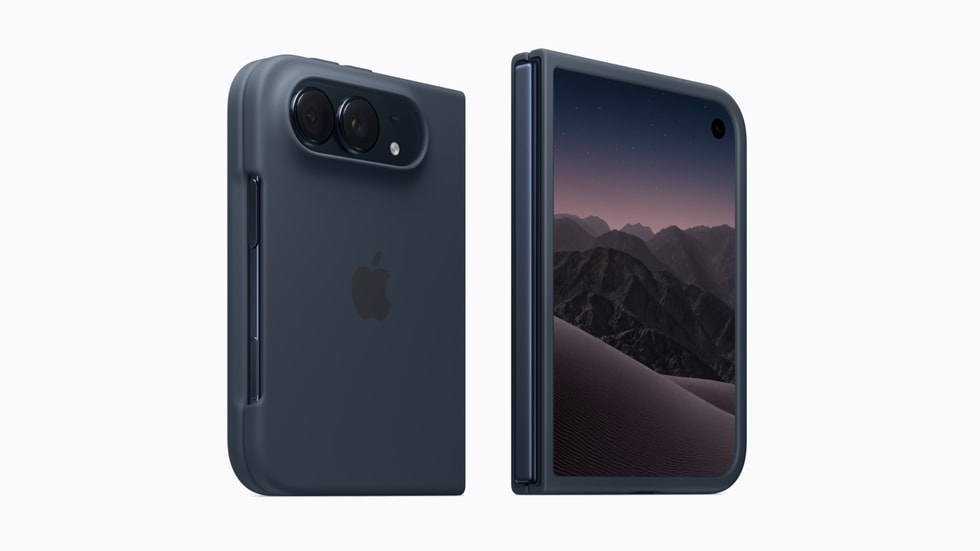 The iPhone Duo Case in navy blue.