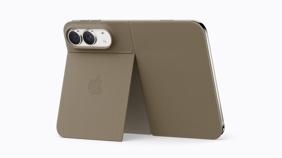 The iPhone Duo Folio in taupe.
