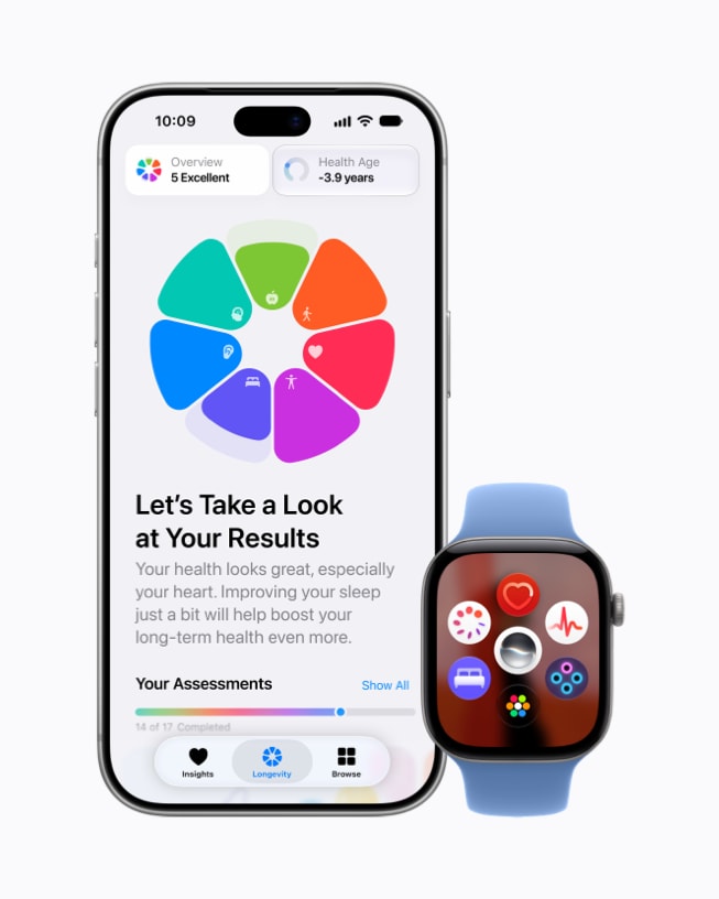 iPhone 18 Pro and Apple Watch Series 12 show a user’s results in the redesigned Health app.