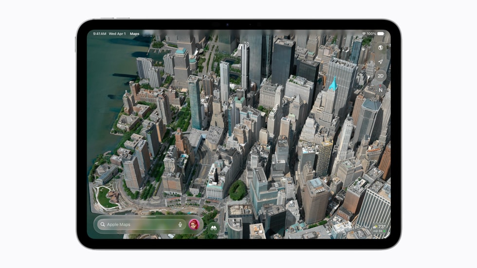 The enhanced Flyover experience in Apple Maps.