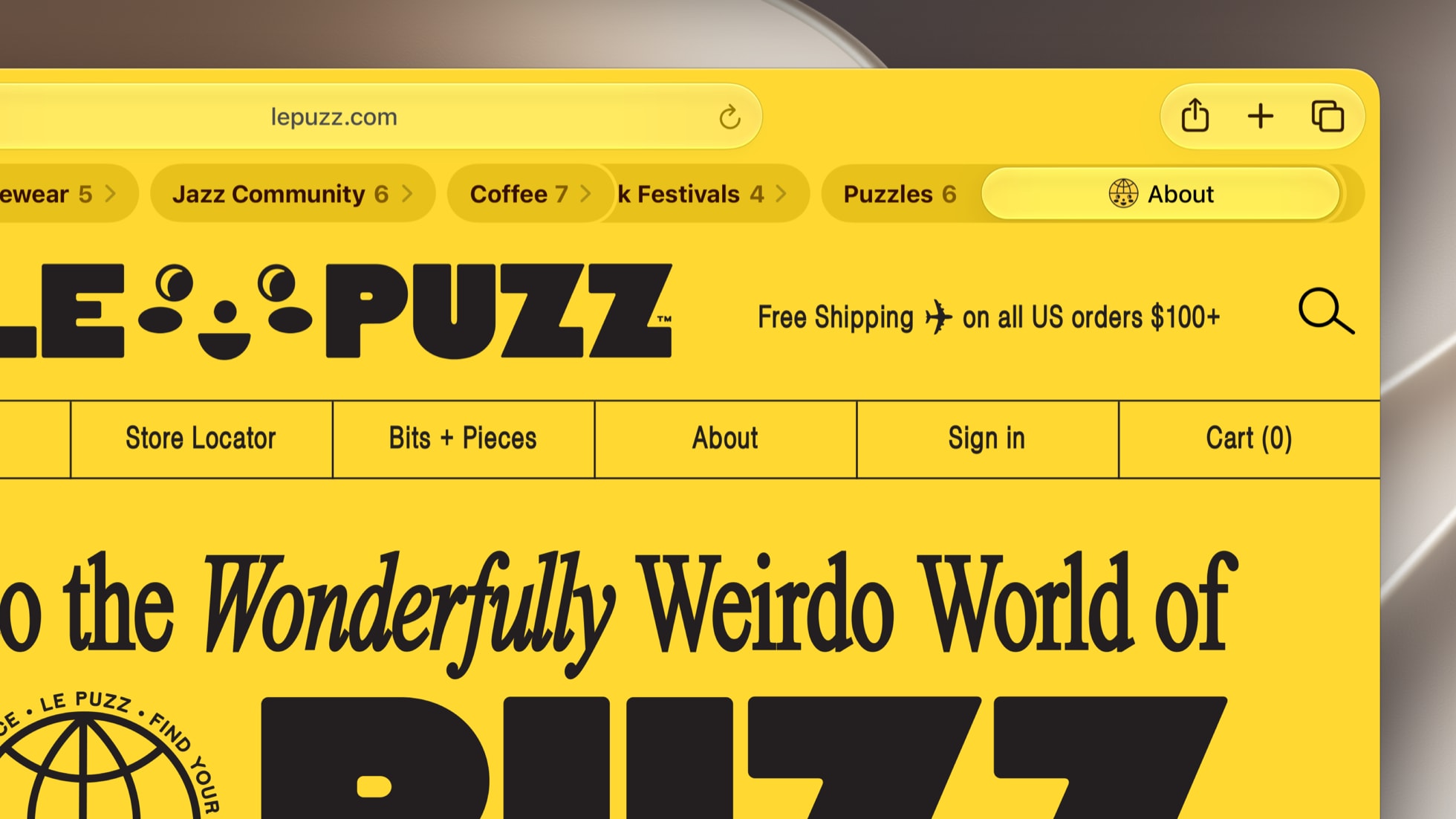 In Safari, a user’s tabs are automatically organized into topics, including “Jazz Community,” “Coffee,” “Puzzles,” and more.