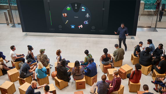 An overhead view of the Forum.
