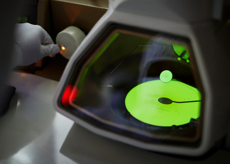 VCSEL technology at the II-VI manufacturing facility.