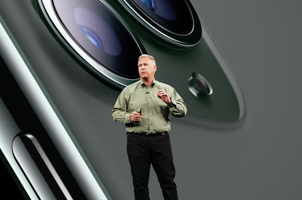 Phil Schiller on stage. 