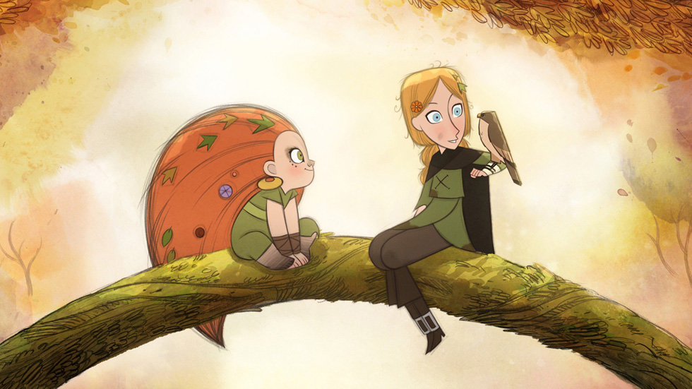 A scene from the Apple Originals Film “Wolfwalkers.”