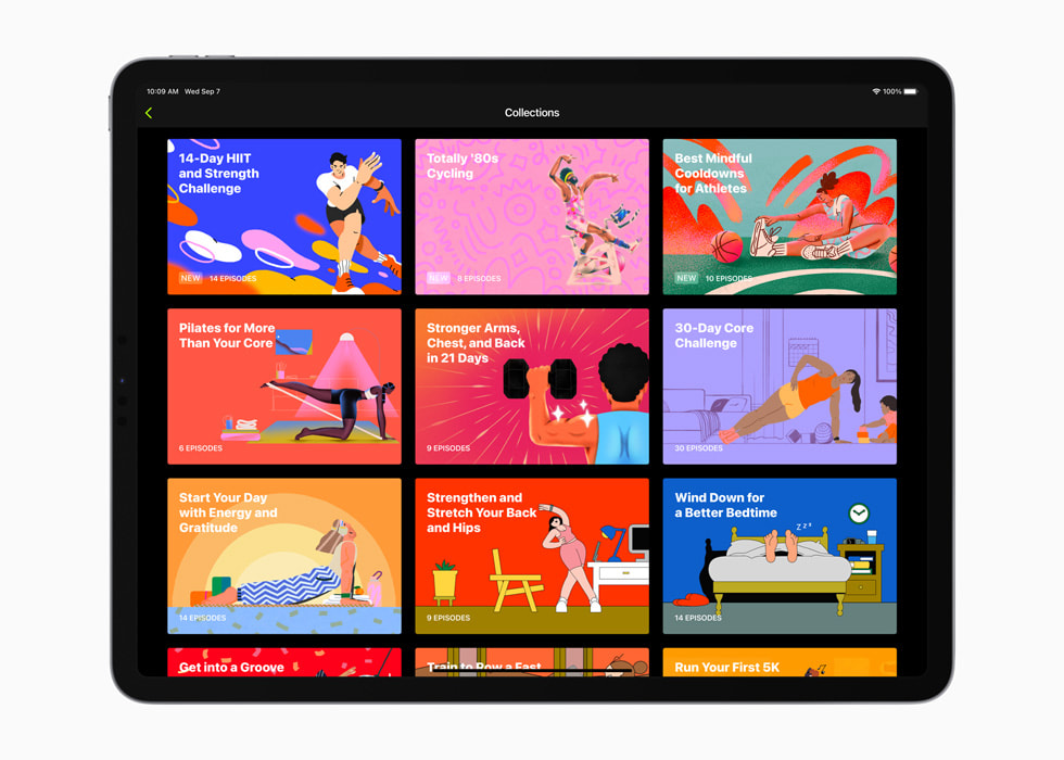 New collections are shown on iPad.
