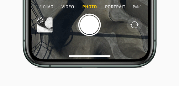 QuickTake function on iPhone.